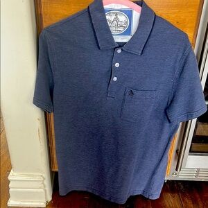Men's Navy slim fit penguin polo-small